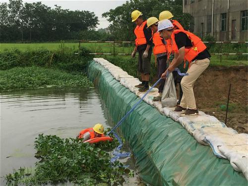 沿江南大道南延项目办开展防汛、触电清静演练_尊时凯龙