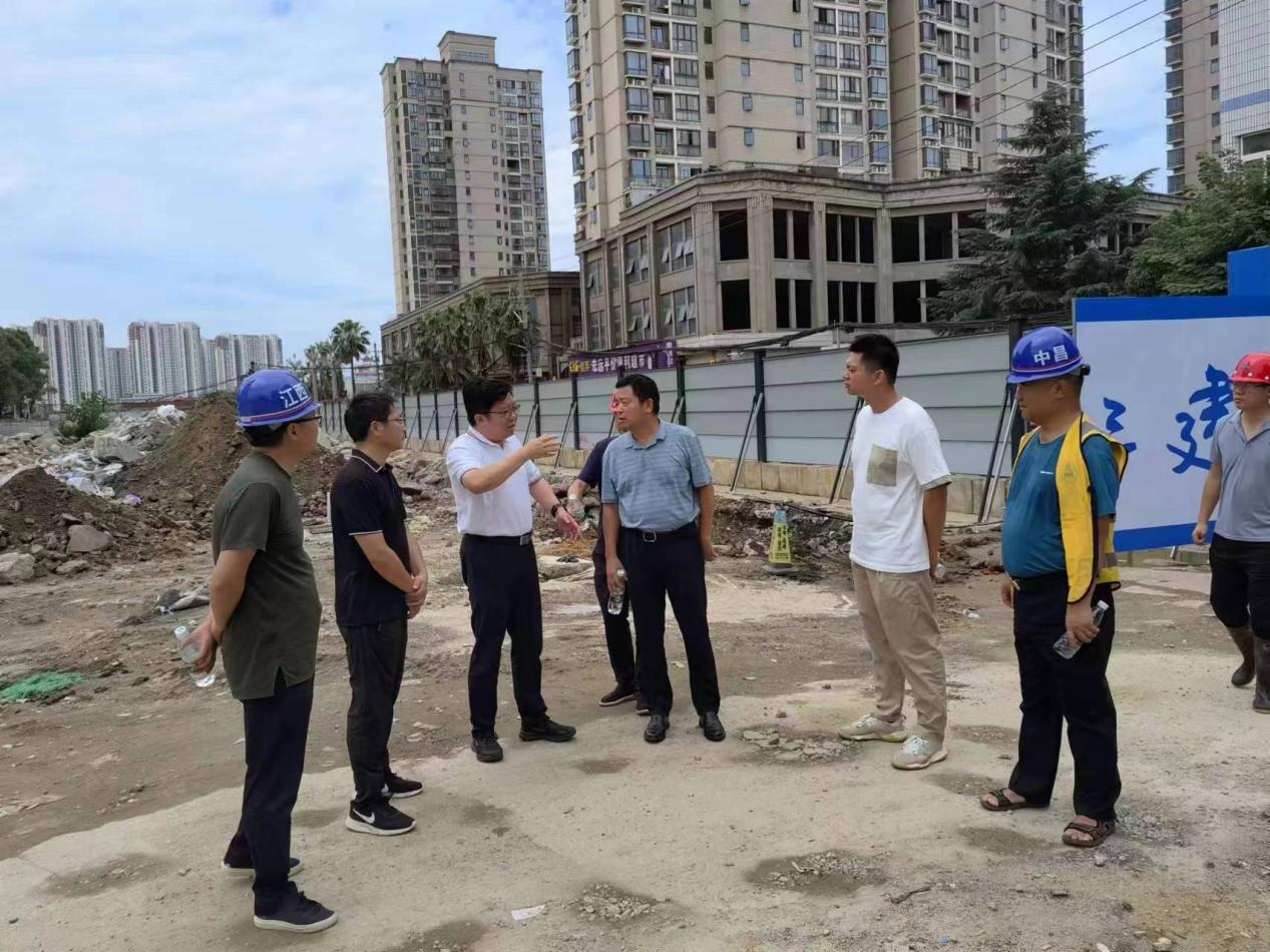章勇实地调研上海路南延项目建设事情_尊时凯龙